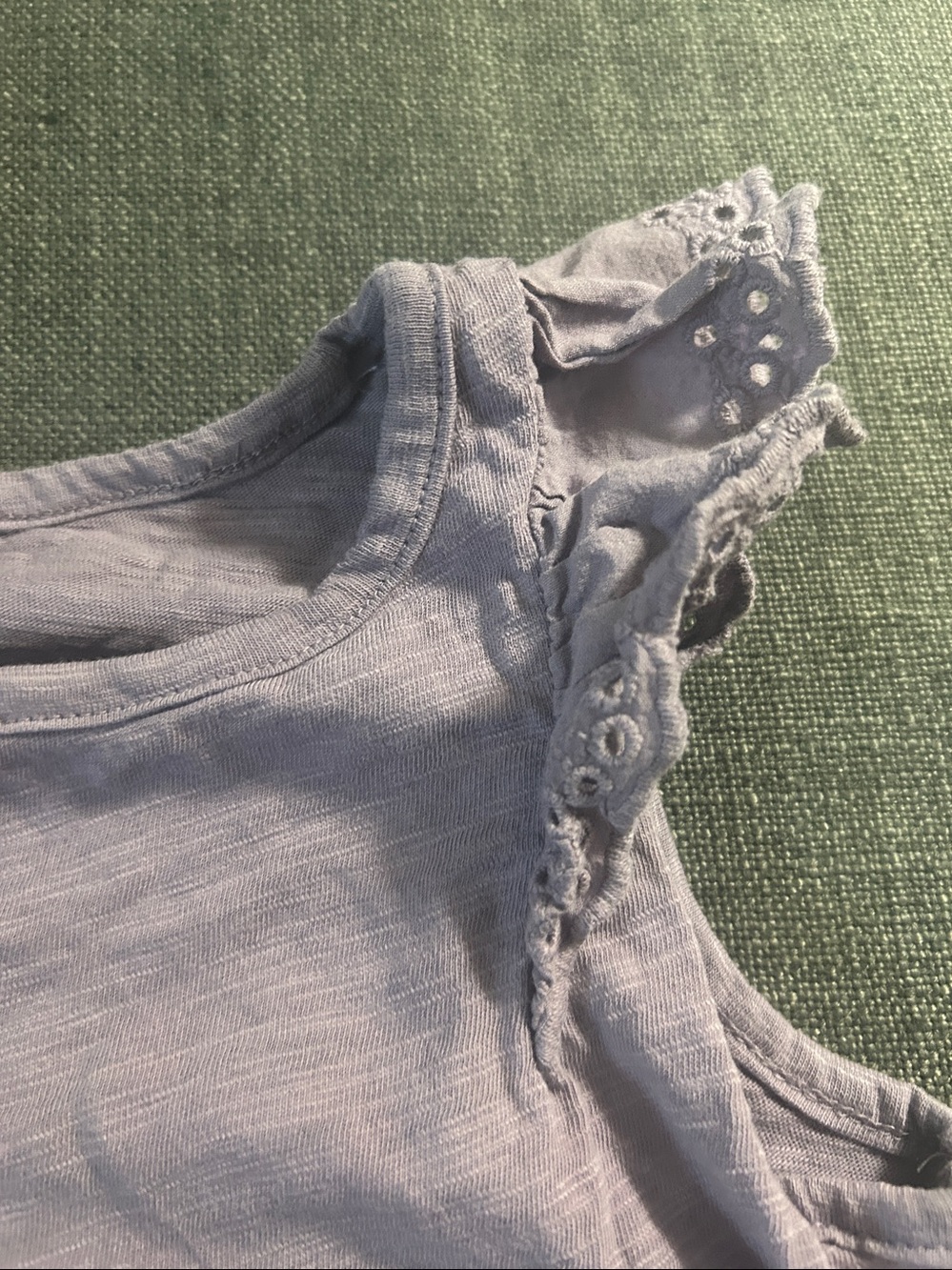 jumping beans Lavender Eyelet Ruffle Tank Top - Picture 3 of 9